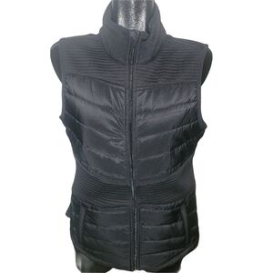 ACX Women's Black Quilted Zip-Up Outdoor Vest L